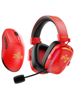 Słuchawki gamingowe havit h2039bg (czerwono-czarny)