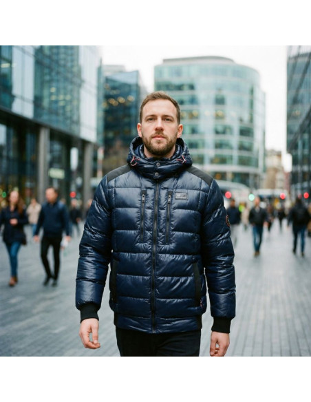 Kurtka męska geographical norway baptiste navy db men 056 navy (wz8156h/gn-marine)