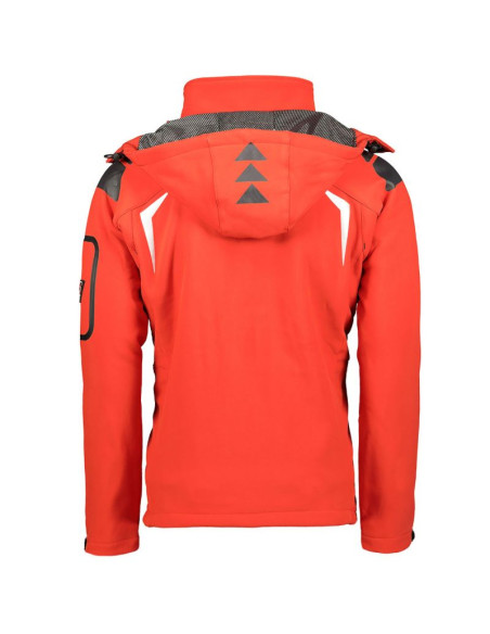 Kurtka sportowa męska geographical norway techno men 056 bs3 z regulowanym kapturem wodoodporna czerwona (wu1060h/gn)