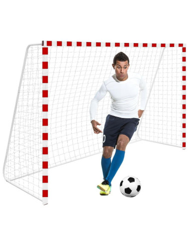 Bramka do piłki nożnej z siatką 300x160x90cm enero