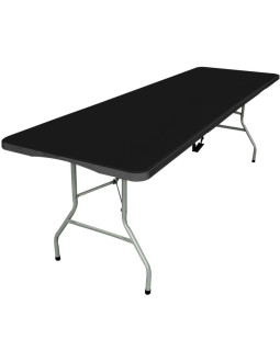 Stół cateringowy składany w walizkę 240x74x74cm 150kg czarny 2