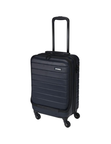 Walizka podróżna kabinowa 20 cali z komorą na laptopa proworld szary