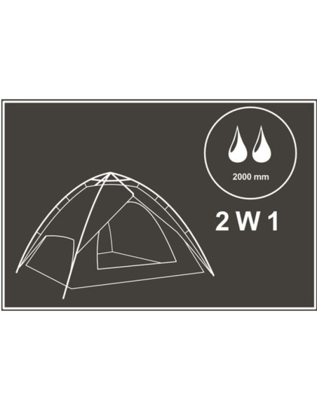 Namiot 3 osobowy automatyczny 2w1 holiday 210x180x140cm