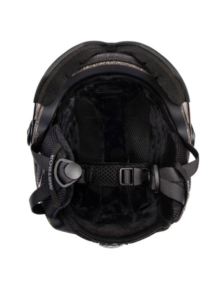 Kask narciarski meteor holo xl 61-63 cm czarny