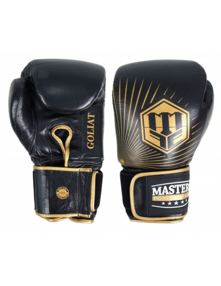Rękawice bokserskie skórzane masters goliat 20 oz - rbt-20g (new)