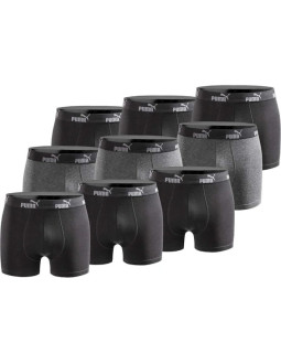 Puma bokserki majtki męskie 9-pack czarne szare wygodne bawełna