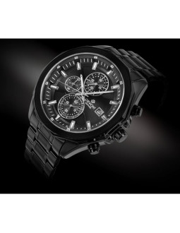 Zegarek męski giewont chronograph sapphire czarny gw7290-b1 2