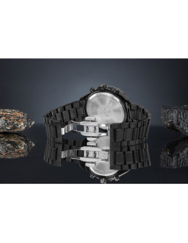 Zegarek męski giewont chronograph sapphire czarny gw7290-b1