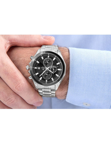 Zegarek męski giewont chronograph sapphire srebrny gw7290-b2