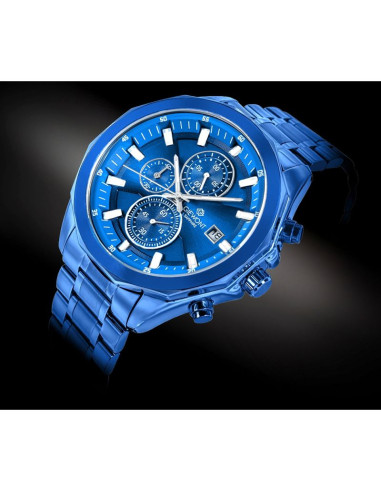 Zegarek męski giewont chronograph sapphire niebieski gw7290-b5