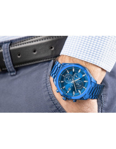 Zegarek męski giewont chronograph sapphire niebieski gw7290-b5