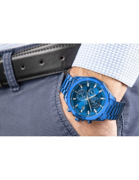 Zegarek męski giewont chronograph sapphire niebieski gw7290-b5