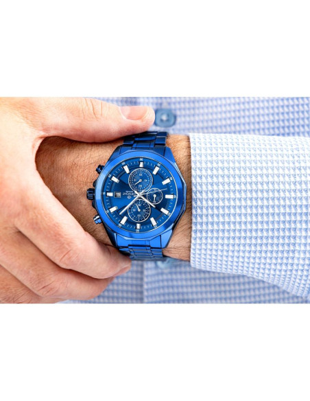 Zegarek męski giewont chronograph sapphire niebieski gw7290-b5