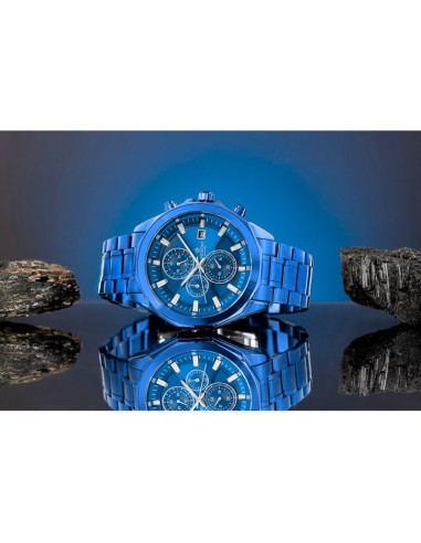 Zegarek męski giewont chronograph sapphire niebieski gw7290-b5