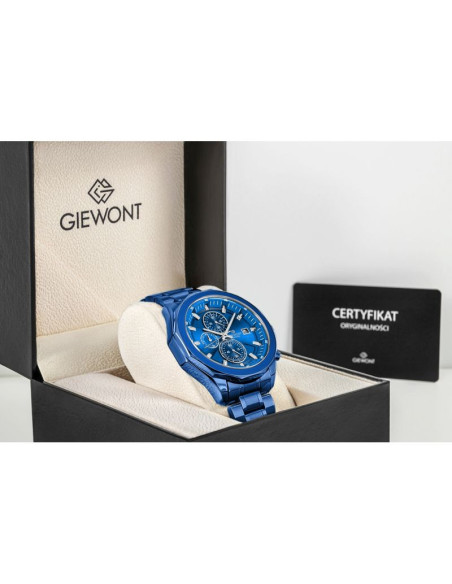 Zegarek męski giewont chronograph sapphire niebieski gw7290-b5