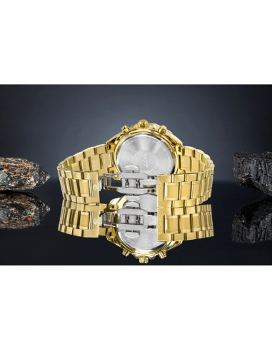 Zegarek męski giewont chronograph sapphire złoto niebieski gw7290-b6