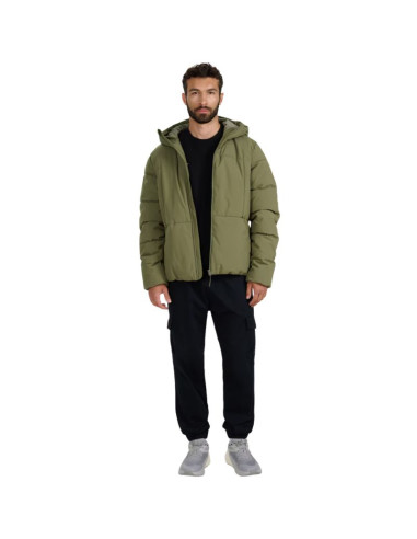 Kurtka puchowa męska 4f m0710 khaki 4fwaw25tdjam0710 43s