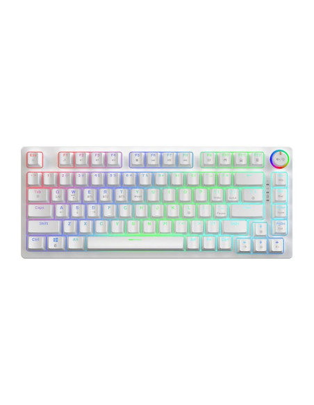 Savio klawiatura mechaniczna bezprzewodowa phenix white gateron red pro abs