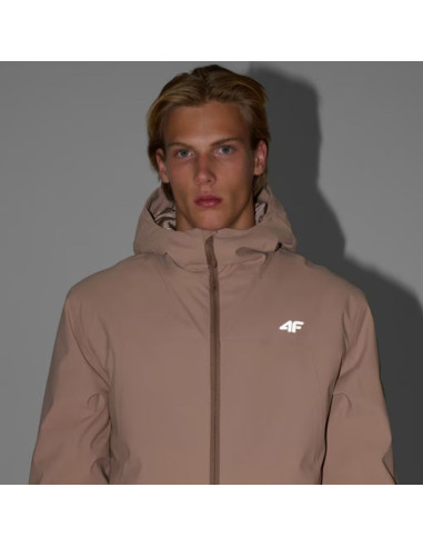 Kurtka narciarska męska 4f m0787 beżowa 4fwaw25ttjam0787 83s