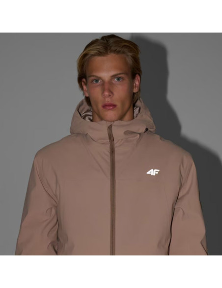 Kurtka narciarska męska 4f m0787 beżowa 4fwaw25ttjam0787 83s