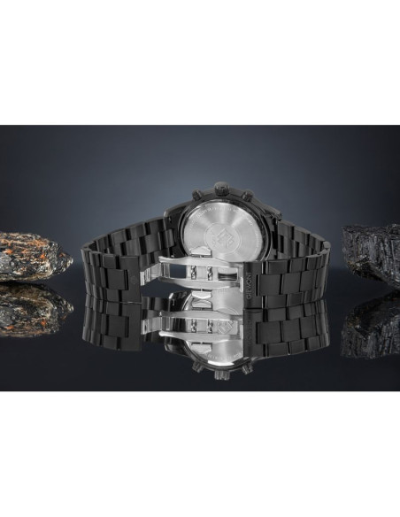 Zegarek męski giewont chronograph sapphire czarny gw4580-b1