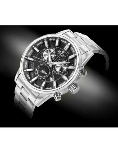 Zegarek męski giewont chronograph sapphire srebrny gw4580-b2