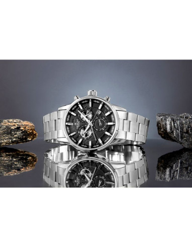 Zegarek męski giewont chronograph sapphire srebrny gw4580-b2