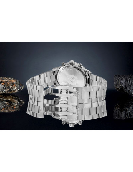 Zegarek męski giewont chronograph sapphire srebrno niebieski gw4580-b3