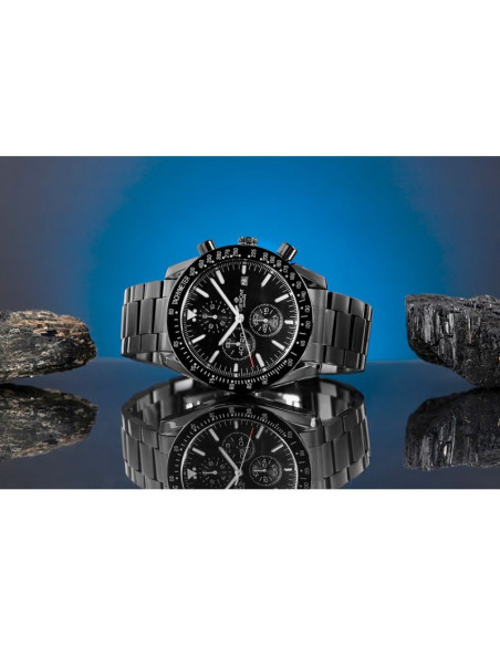 Zegarek męski giewont chronograph sapphire czarny gw8720-b1