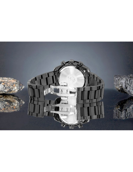 Zegarek męski giewont chronograph sapphire czarny gw8720-b1