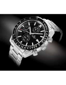 Zegarek męski giewont chronograph sapphire srebrno czarny gw8720-b2 2