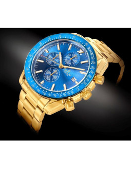 Zegarek męski giewont chronograph sapphire złoto niebieski gw8720-b6 2