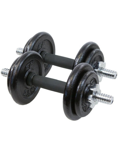 Hantla żeliwna 19 kg ( 2x9.5 kg ) walizka enero fit