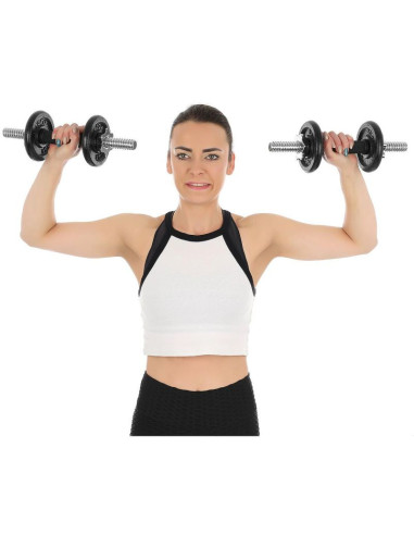 Hantla żeliwna 19 kg ( 2x9.5 kg ) walizka enero fit