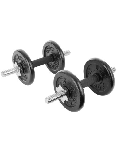 Hantla żeliwna 19 kg ( 2x9.5 kg ) walizka enero fit