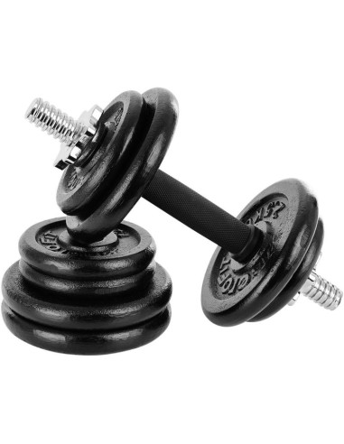 Hantla żeliwna 19 kg ( 2x9.5 kg ) walizka enero fit