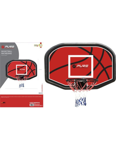 Tablica do koszykówki 110x73x3cm obręcz 45cm pure 2 improve