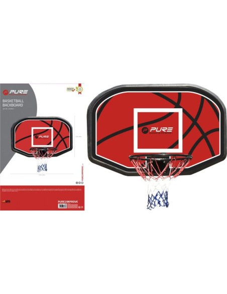 Tablica do koszykówki 110x73x3cm obręcz 45cm pure 2 improve