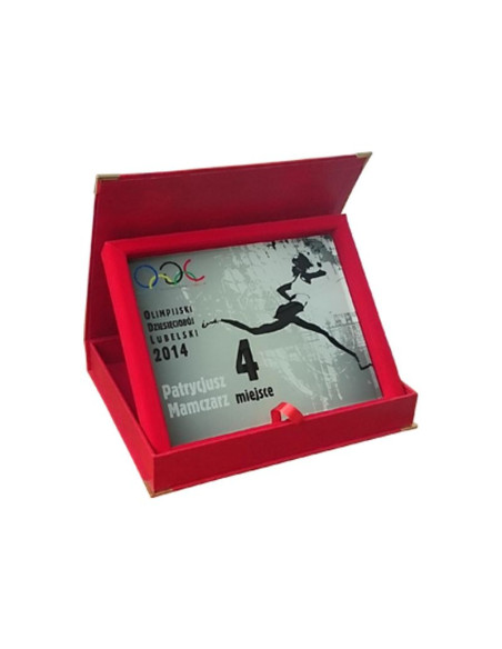 Dyplom szklany w etui