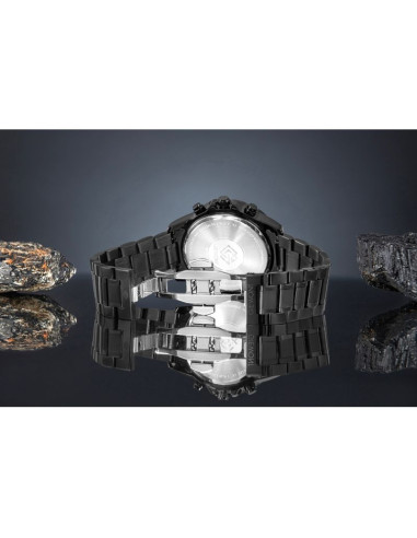 Zegarek męski giewont chronograph sapphire czarny gw9460-b1