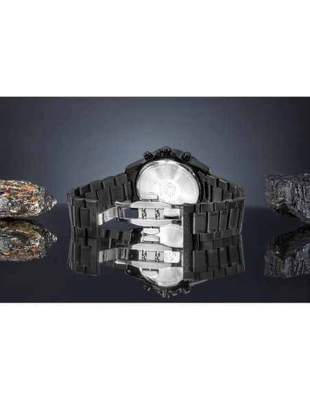 Zegarek męski giewont chronograph sapphire czarny gw9460-b1