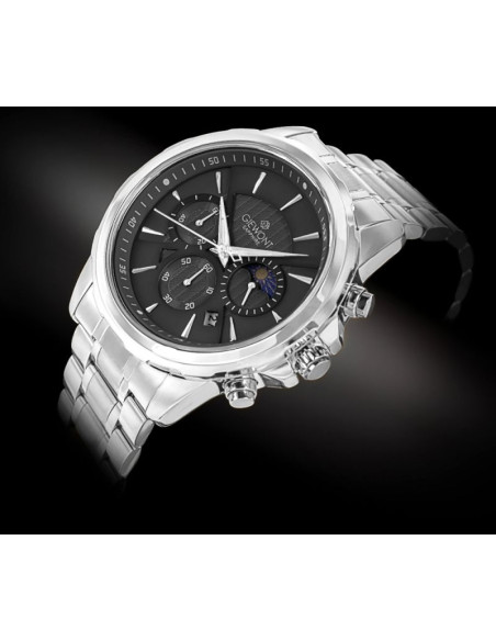 Zegarek męski giewont chronograph sapphire srebrny gw9460-b2