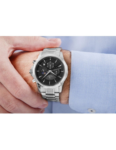 Zegarek męski giewont chronograph sapphire srebrny gw9460-b2