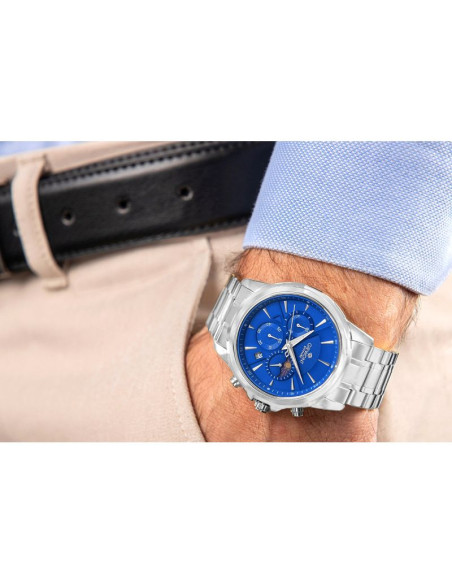 Zegarek męski giewont chronograph sapphire srebrno niebieski gw9460-b3