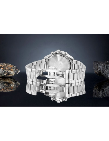 Zegarek męski giewont chronograph sapphire srebrno niebieski gw9460-b3