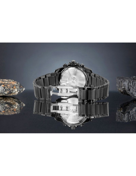 Zegarek męski giewont chronograph sapphire czarno tytanowy gw3970-b1