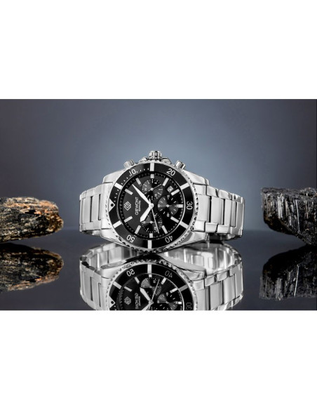 Zegarek męski giewont chronograph sapphire srebrny gw3970-b2