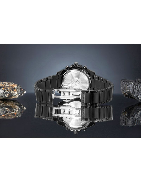 Zegarek męski giewont chronograph sapphire czarny gw3970-b4