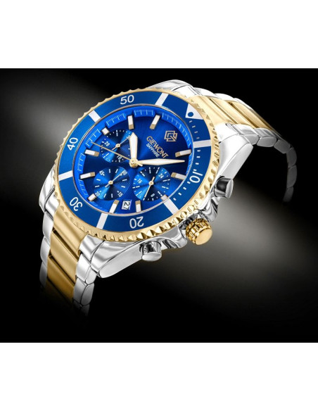 Zegarek męski giewont chronograph sapphire multikolor gw3970-b5