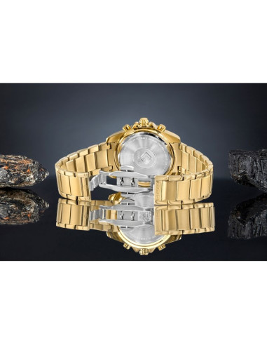 Zegarek męski giewont chronograph sapphire złoto niebieski gw3970-b6